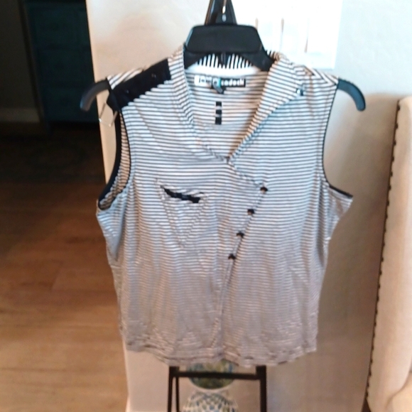 jamie sadock Tops Jamie Sadock Sleeveless Striped Tennis Golf Shirt